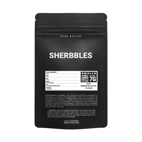 SHERBBLES BLACK MYLAR 7G